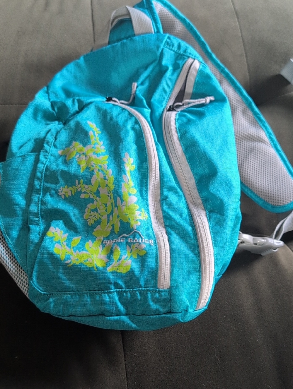 Eddie Bauer Light Turquoise Floral Sling